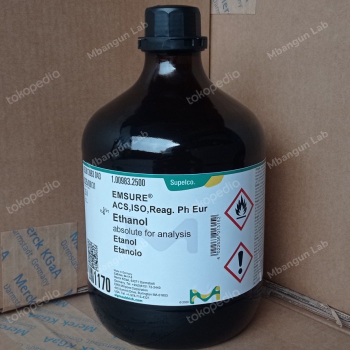 ETHANOL 100% / ETHANOL ABSOLUTE MERCK 2.5L REPACK 100ML
