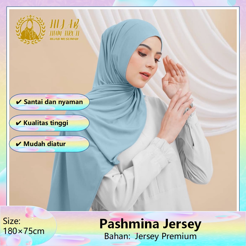 Hijab Humairoh - Pashmina jersey Pashmina kaos  Pashmina shawl  Pashmina jersey premium 180×75 Pashm