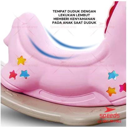 SPEEDS Kuda Kudaan Mainan Anak Ride On Rocking Horse Jungkat Jungkit Hiburan Anak Aman dan Awet -M1002
