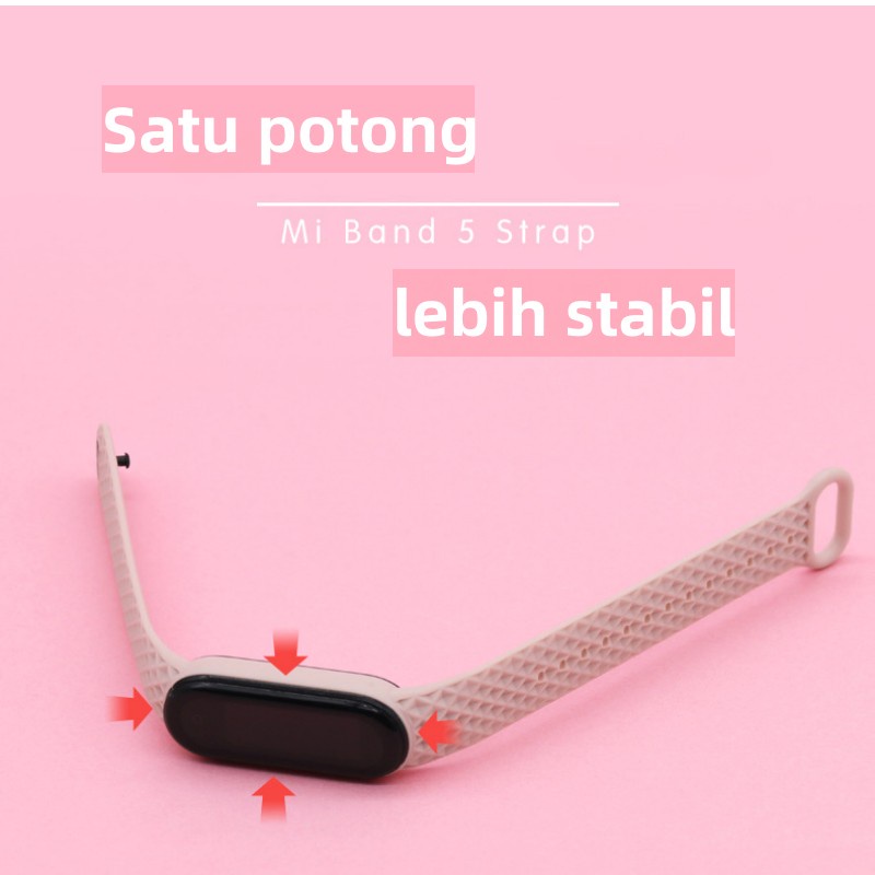 Strap Mi Band 6 / Strap Mi Band 5 Penggantian Belah Ketupat Mode untuk Xiaomi Mi Band 6/5/4/3