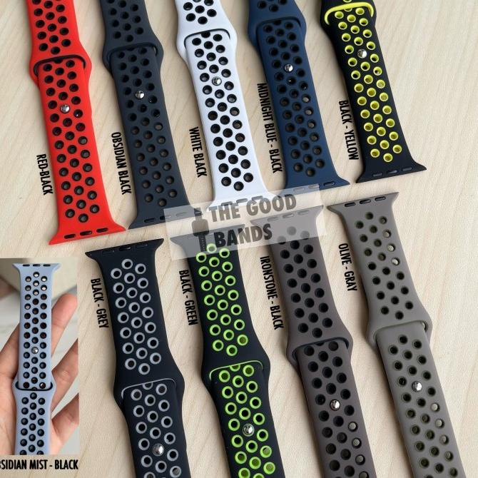 Strap Apple Watch 7 41Mm 45Mm Nike Sport Band Rubber Sillicone Iwatch