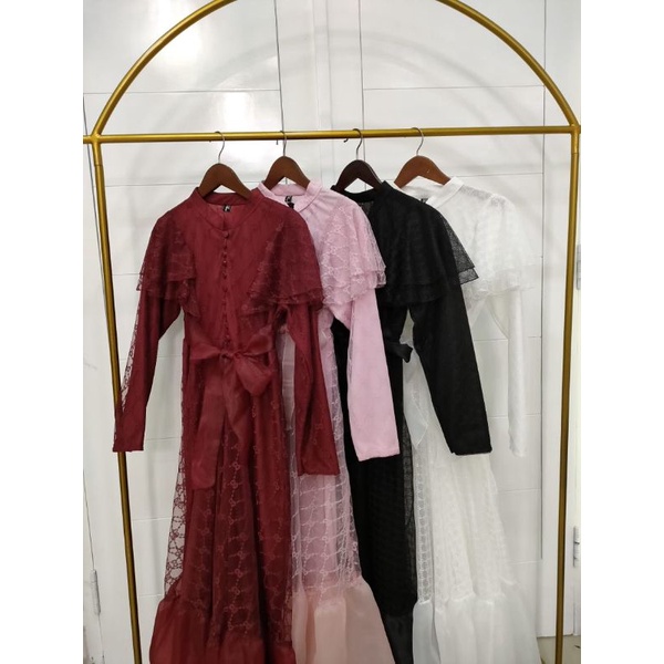 Cantika Dress Original By Alhaya/gaun pesta/paling bestseller/gamis Alhaya