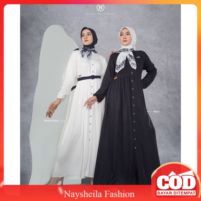 SHEELEA DRESS BY NADHEERA LUXURY GAMIS WANITA TERBARU KEKINIAN BAJU BUSANA MUSLIM DEWASA RAYON PREMI