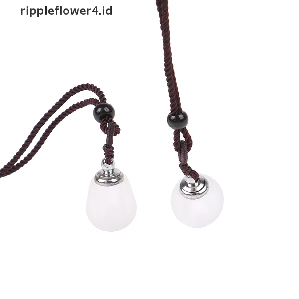 {rippleflower4.id} 1pc Kalung Botol Hollow Untuk Cinnabar Cremation Ashes Vial Holder Guci Liontin Kenang Kenangan Memorial Dengan Lanyard Perhiasan Hadiah~