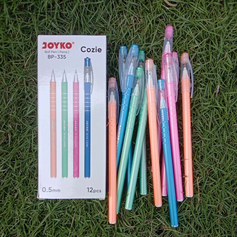 

(12pcs)Ball Pen BP -335 JOYKO COZIE/PULPEN/Pena/Bolpoin
