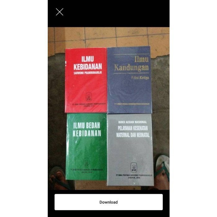 Buku Sarwono 1 Set 4 Buku Ilmu Kebidanan Kandungan Ilmu Bedah Maternal