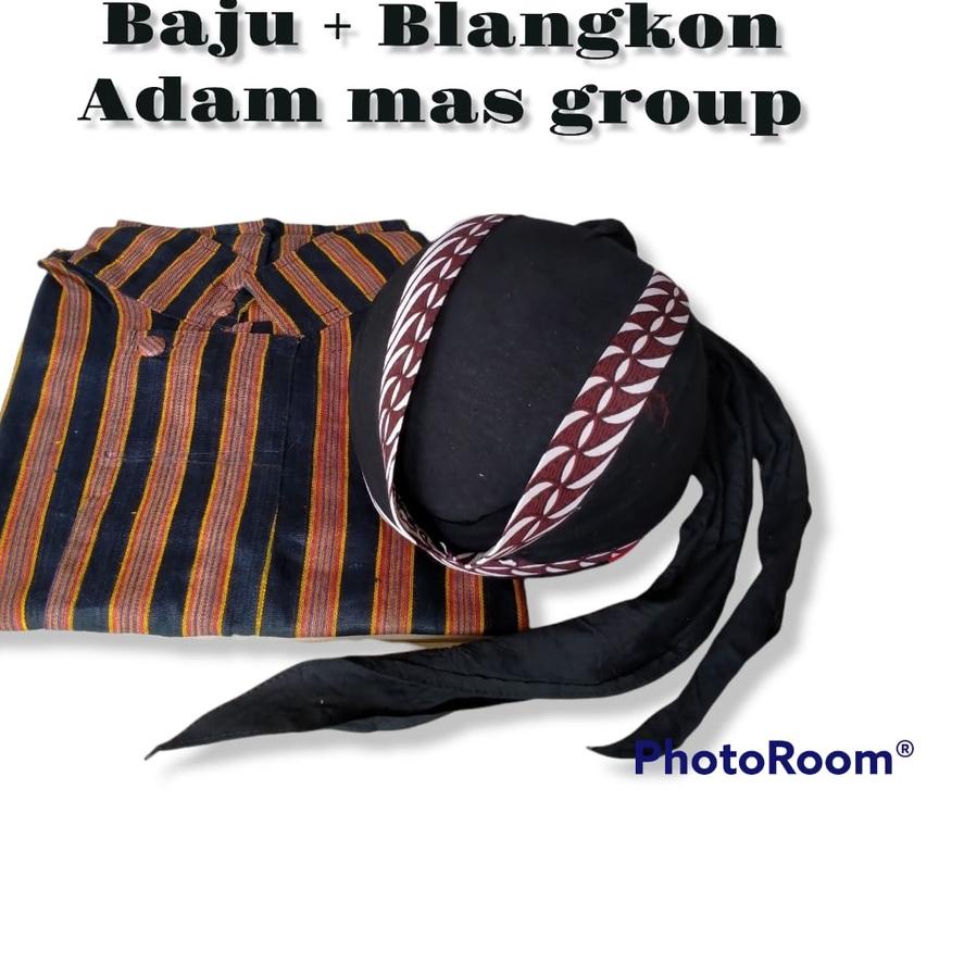Trend Baju surjan Blangkon Atasan Baju Lurik Baju Surjan Surjan Lurik Jawa Surjan lurik pria dewasa 