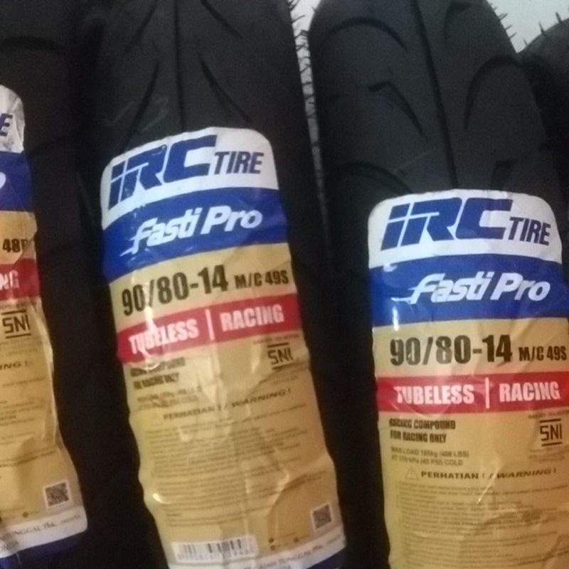 SEPASANG BAN BALAP IRC FASTI PRO MATIK RING 14 90 80 BAN IRC FASTI PRO MATIC 9080 14 SOFT COMPOUND