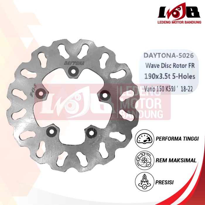 Daytona Piringan Cakram Depan Wave Disc Rotor Mio M3 Vario 110 125 150