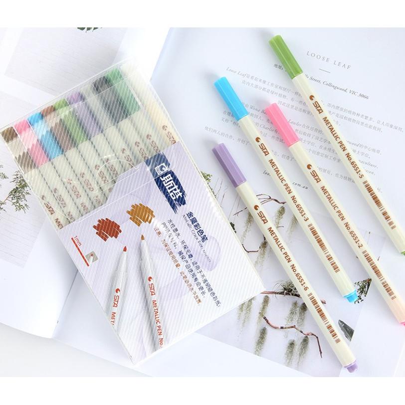 

BRUSH PEN STA METALIC SET 10 WARNA TERLARISS...,,,,,