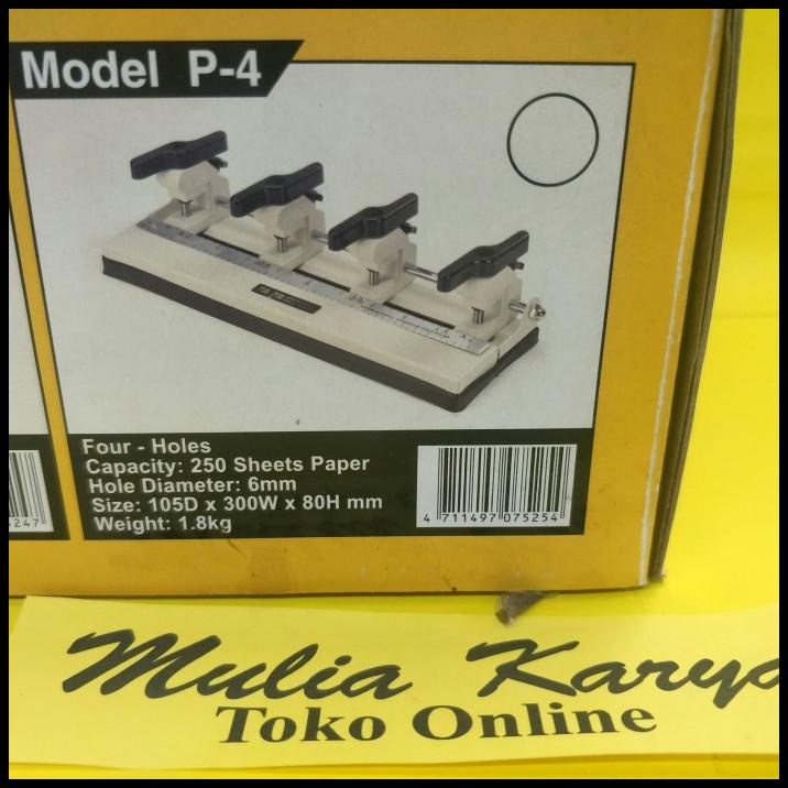 

Drill Punch Tata P4 4 Lubang 4 Hole Pembolong Pelubang Kertas