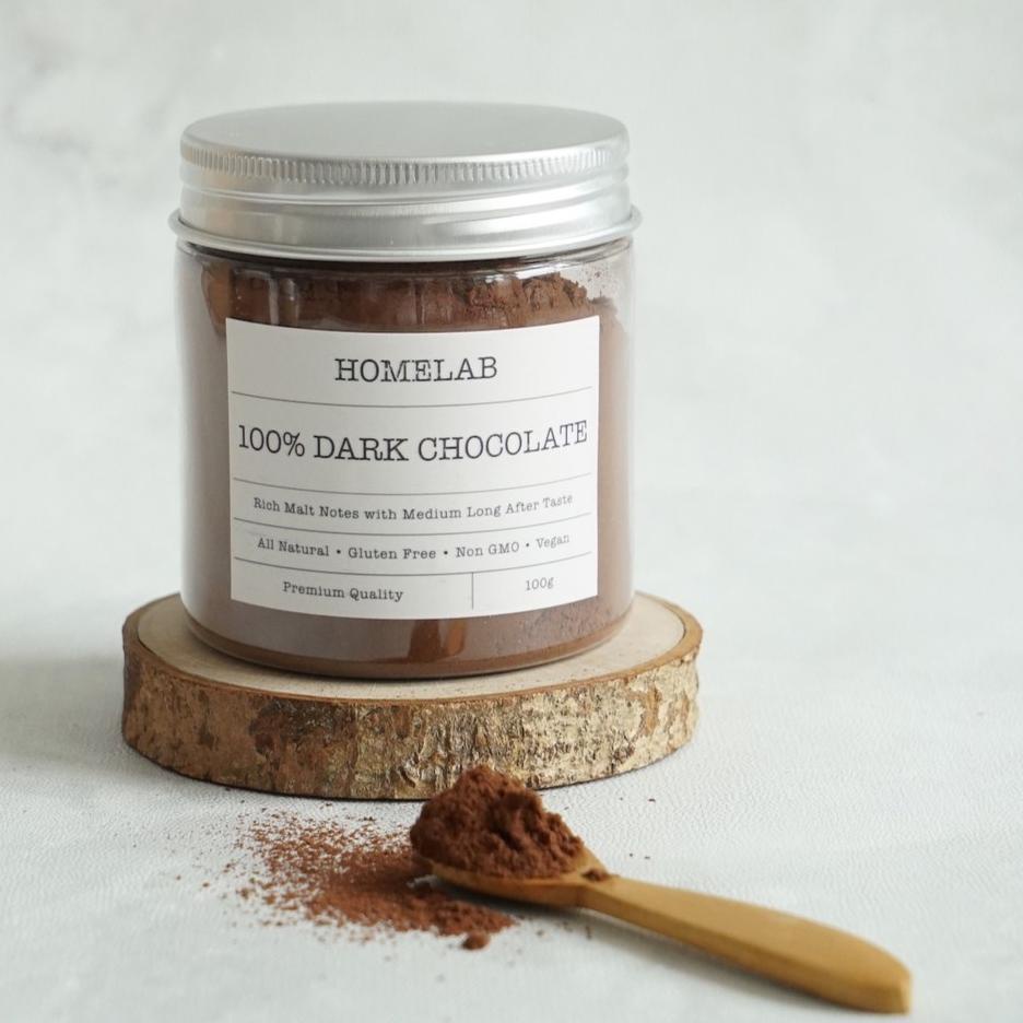 

limited Edition✔️Homelab 100% Dark Chocolate Powder / Bubuk Coklat Asli Premium 100G|SQ7