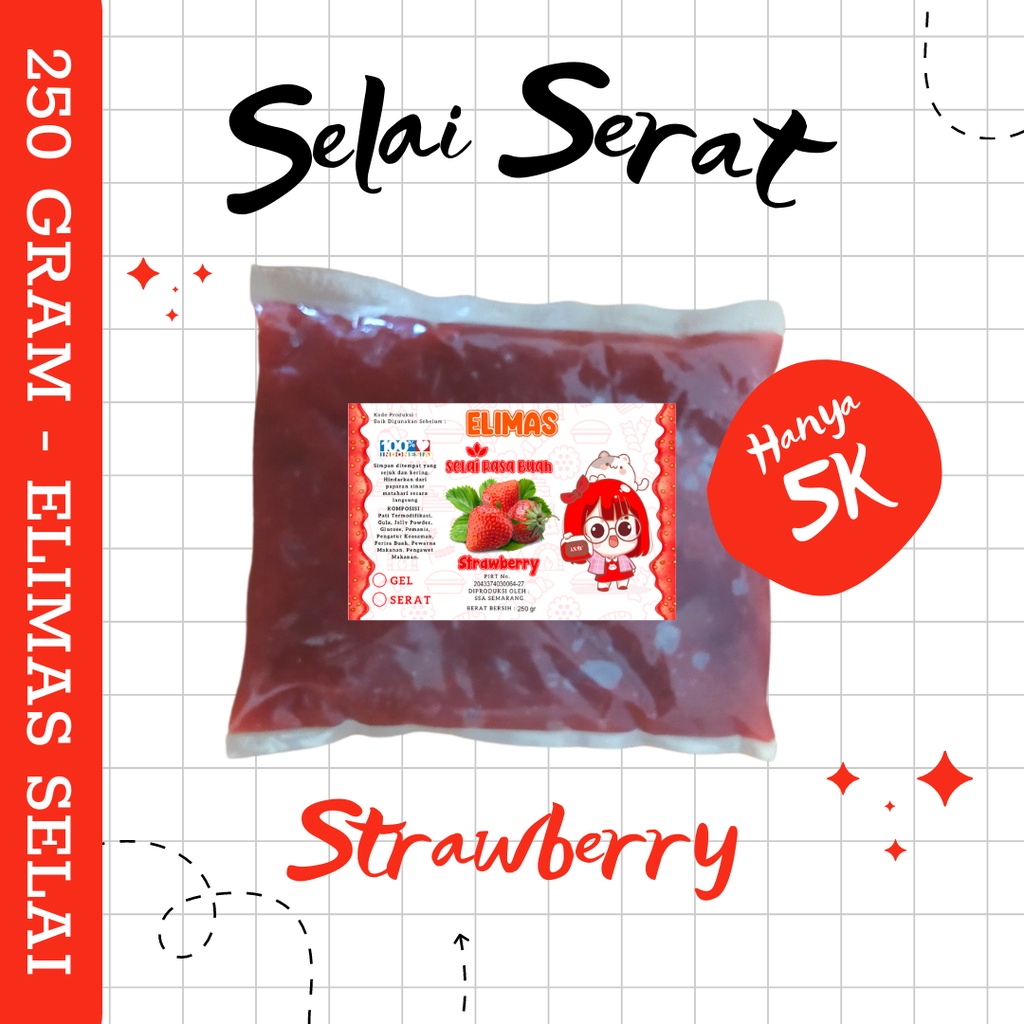 ELIMAS SELAI SERAT 250 GRAM