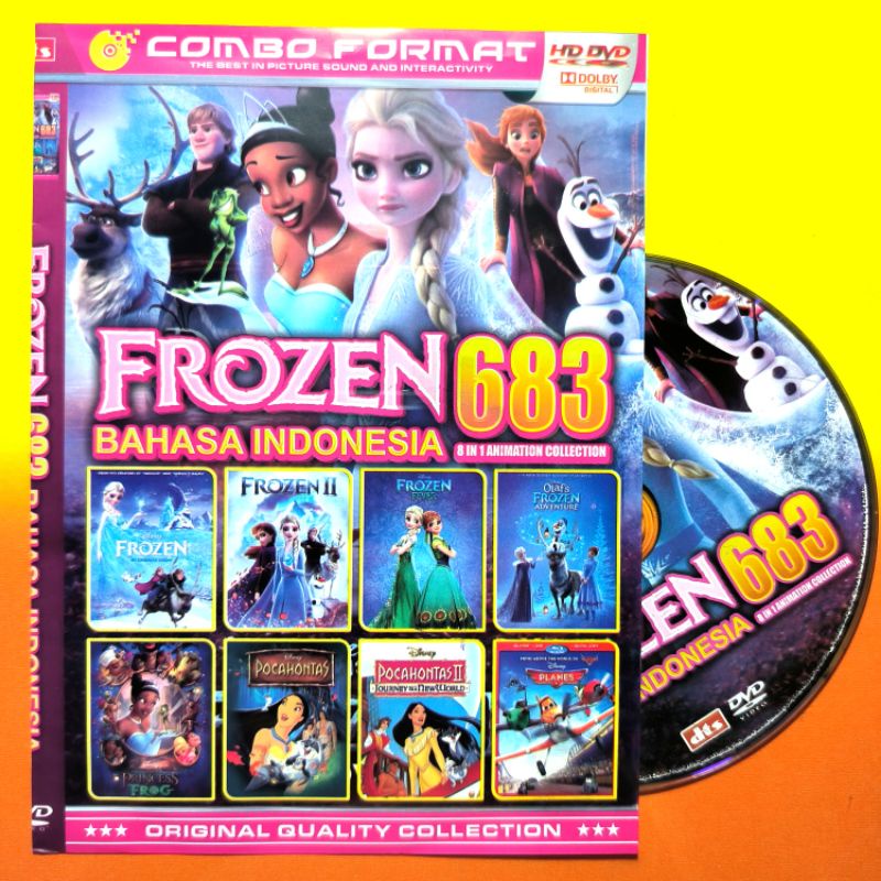 KASET FILM KOLEKSI KARTUN ANAK PEREMPUAN FROZEN TERBARU 683 CAMPURAN TEKS INDONESIA 8IN1