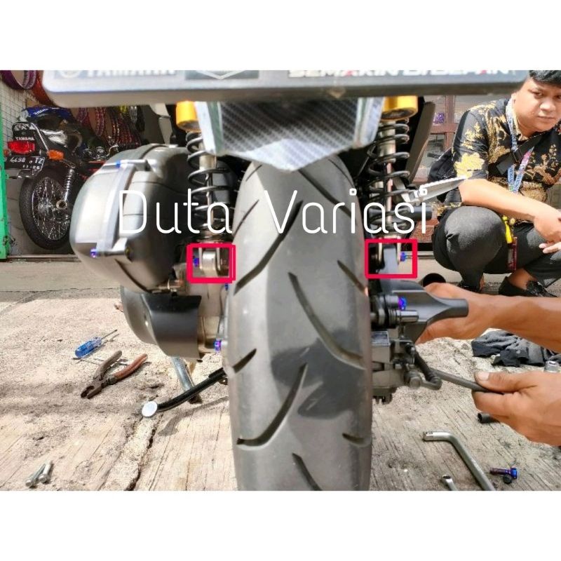 NACOM BAUT SHOCK BELAKANG KIRI KANAN AEROK,LEXI,NMAX,XMAX,PCX