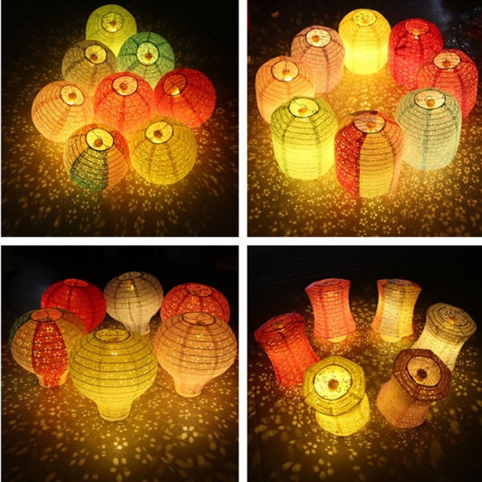 Lampion Kertas Motif Bunga Warna Warni Lampu Lampion Imlek Grosir Sale Ornamen Imlek Harga Grosir Termurah