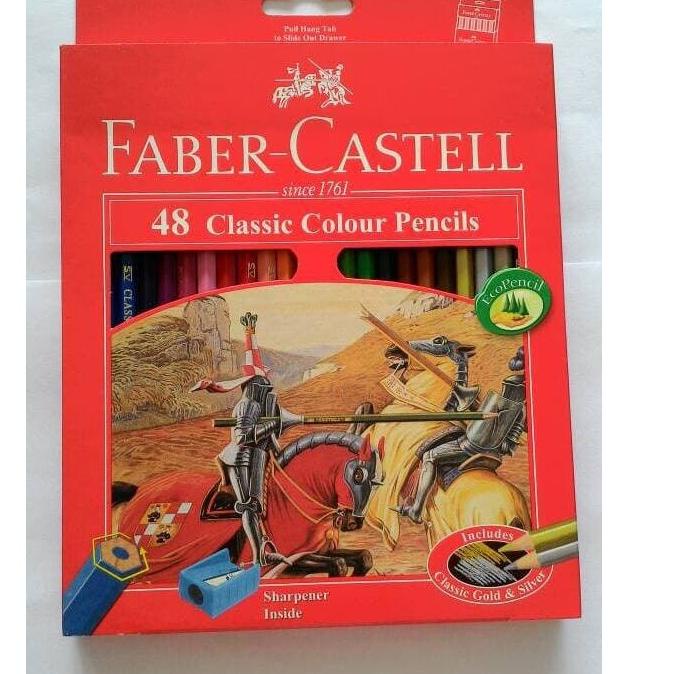 

Cuma Di Sini Pensil Warna PANJANG Faber Castell 48 Warna Classic