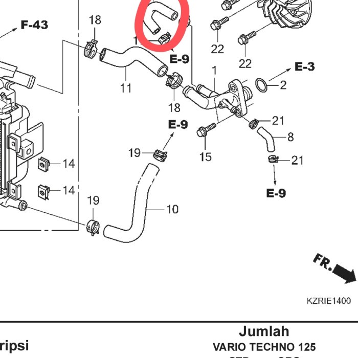 SELANG BYPASS BAYPASS HONDA VARIO 125.150 ADV 150. PCX 150