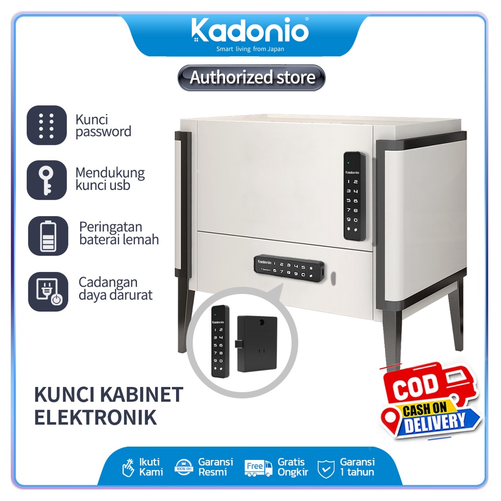 Kadonio kunci kabinet elektronik Kunci password Elektrik Kunci Laci Kabinet tempat umum Kunci Lemari Pintar kunci lemari besi kunci lemari kayu