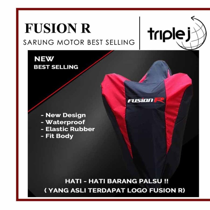 COVER MOTOR / SARUNG MOTOR WARNA HONDA TIGER WATERPROOF MERK FUSION R