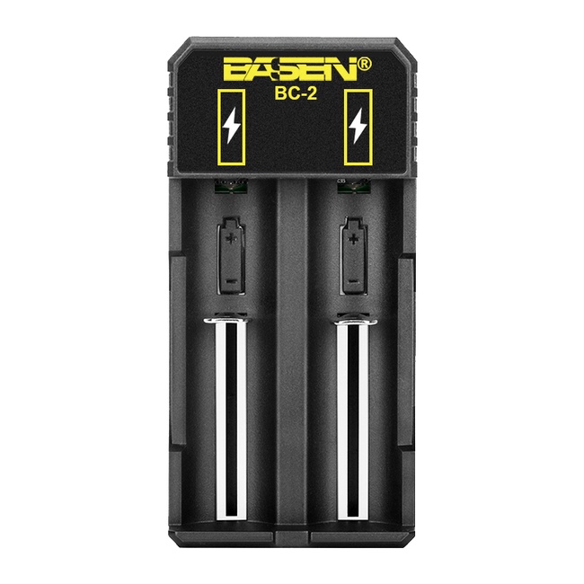 CHARGER BASEN BC 2 2 SLOT 18350 18650 20700 21700 UNIVERSAL ORIGINAL