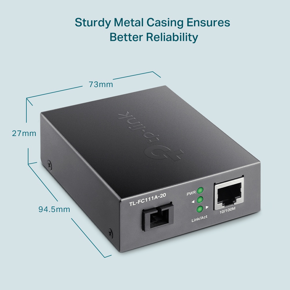 Tp-Link TL-FC111A-20 10/100 Mbps WDM Media Converter