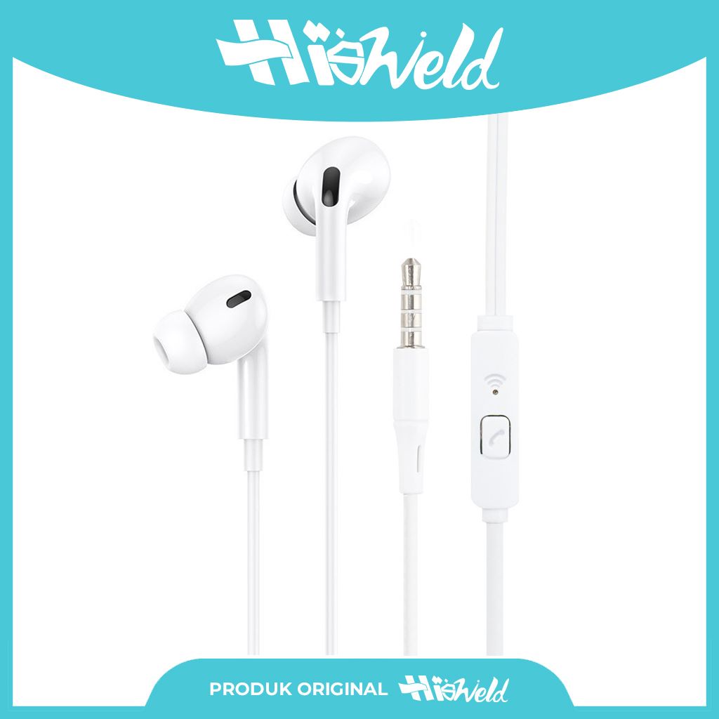 HISWELD EARPHONE HS-E1 ORI KABEL 3.5mm EXTRA BASS STRREO EARPHONE