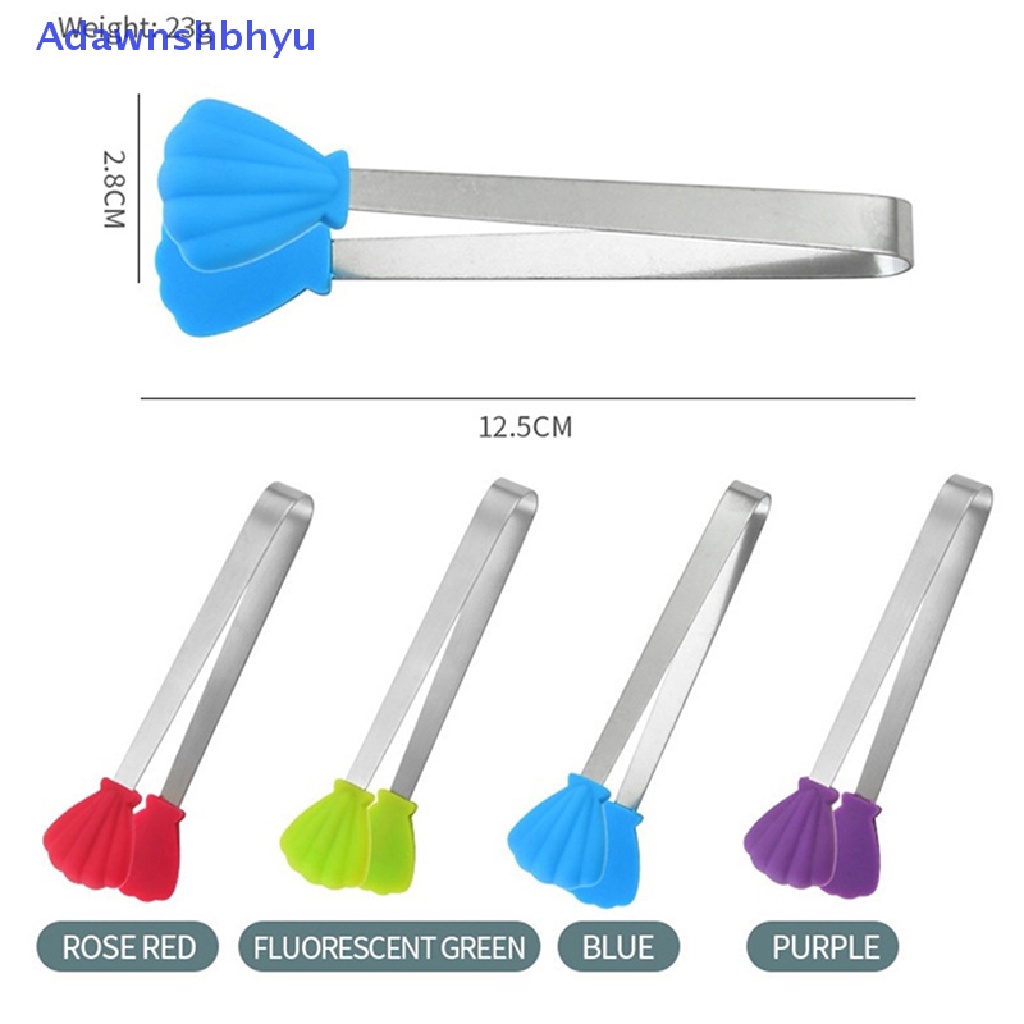 Adhyu Penjepit Makanan Silikon Bentuk Laut Klip Makanan Es Permen Stainless Steel Anti slip ID