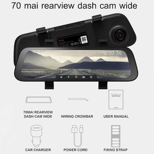 AKN88 - MiDrive D07 70MAI - Rearview Mirror Dash Cam Wide - Kaca Spion Tengah