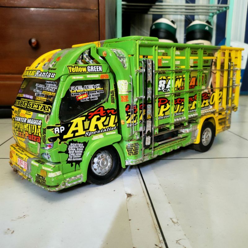 RC TRUK CANTER FULL PROPO MINIATUR TRUK