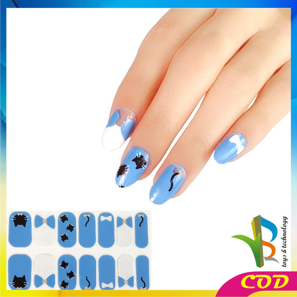 RB-K54 Stiker Kuku Wanita Nail Art Sticker / Sticker Kuku Fashion Wanita Murah Anti Air / Stiker Kuku Korea Murah