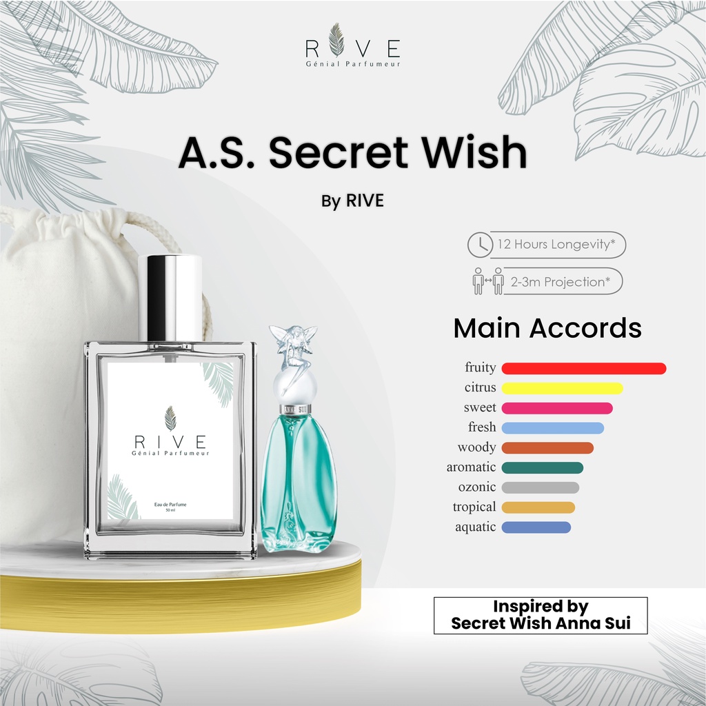 PARFUM WANITA ANNA SUI SECRET WISH 50ML INSPIRED PARFUME BY RIVE