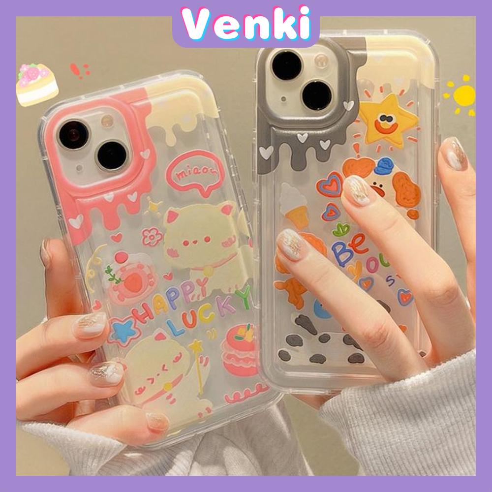 Case For iPhone 14 Pro Max TPU Soft Jelly Airbag Clear Case Cute Cartoon Cat and Dog Camera Protection Shockproof For iPhone 14 13 12 11 Plus Pro Max 7 Plus X XR