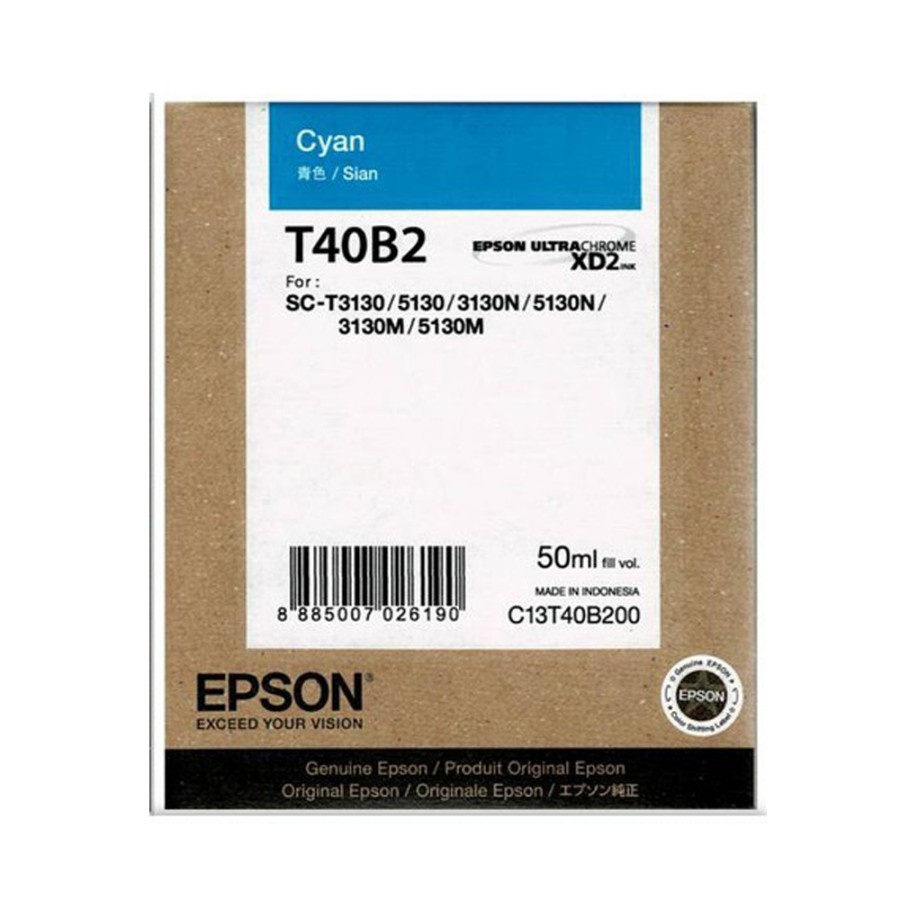 Tinta Epson T40B Original - for Epson Surecolor T5130 T3130 T3130N - CYAN