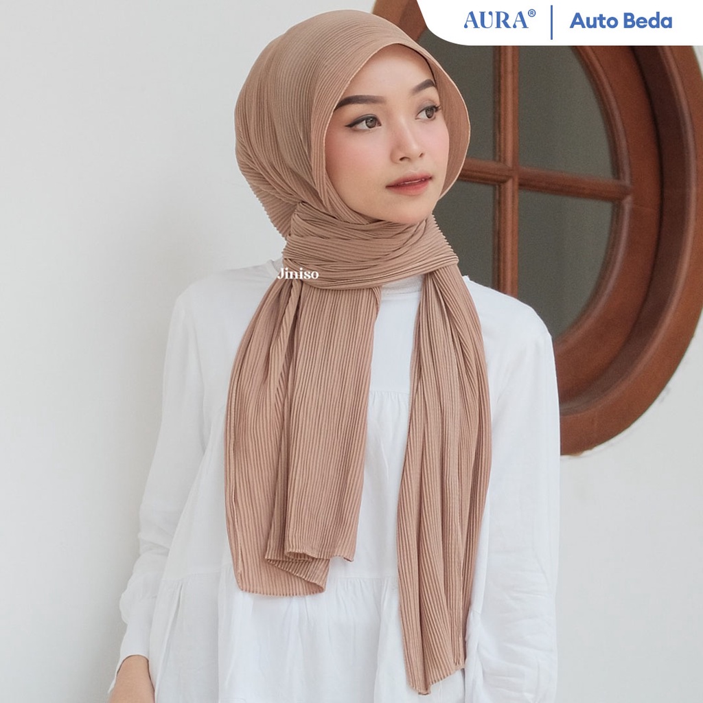 JINISO - Aura Hazelnut Active Hijab Pashmina Shawl
