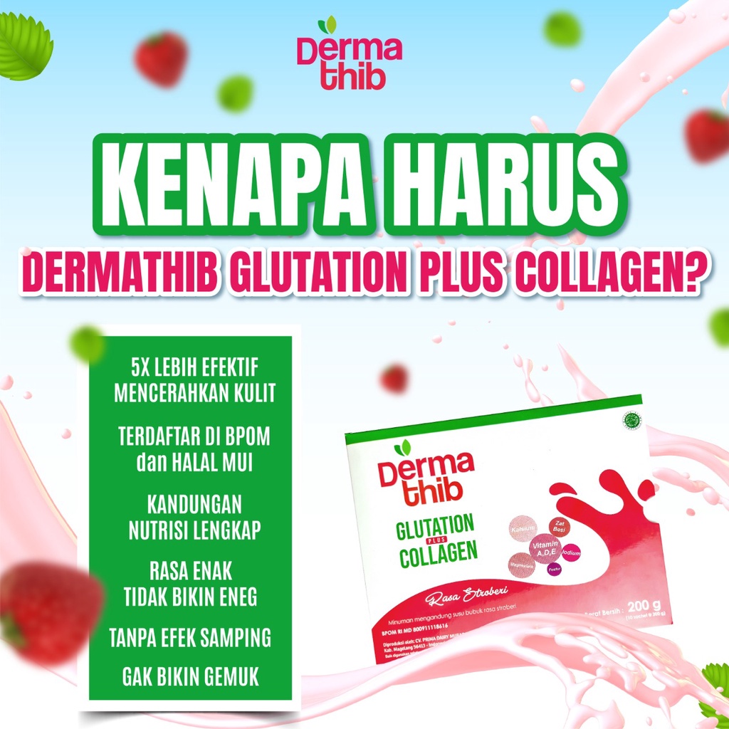 Dermathib Obat Jerawat Kulit Gatal Gatal Isi 60 Kapsul | Dermathib Kolagen Original Naturafit