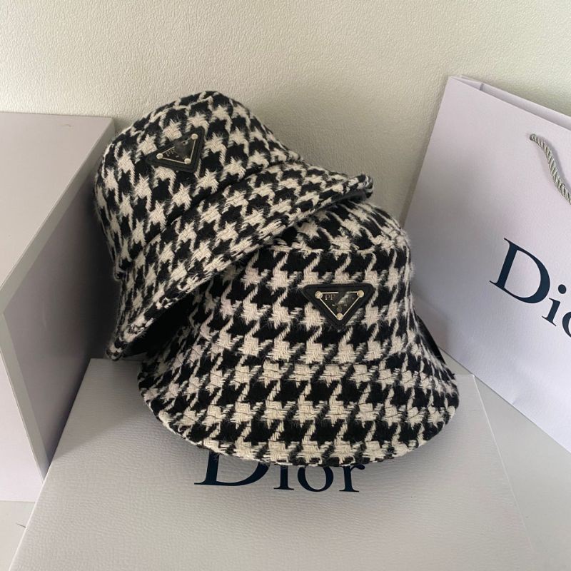 Topi bucket hats viral Prada unisex keren