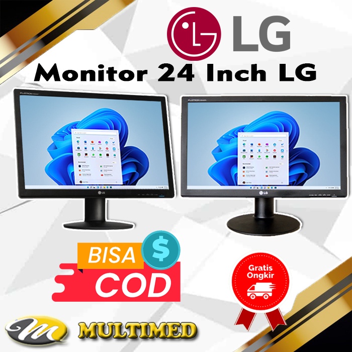 Layar Monitor LED / LCD 24 Inch Full HD WIde Screen Second