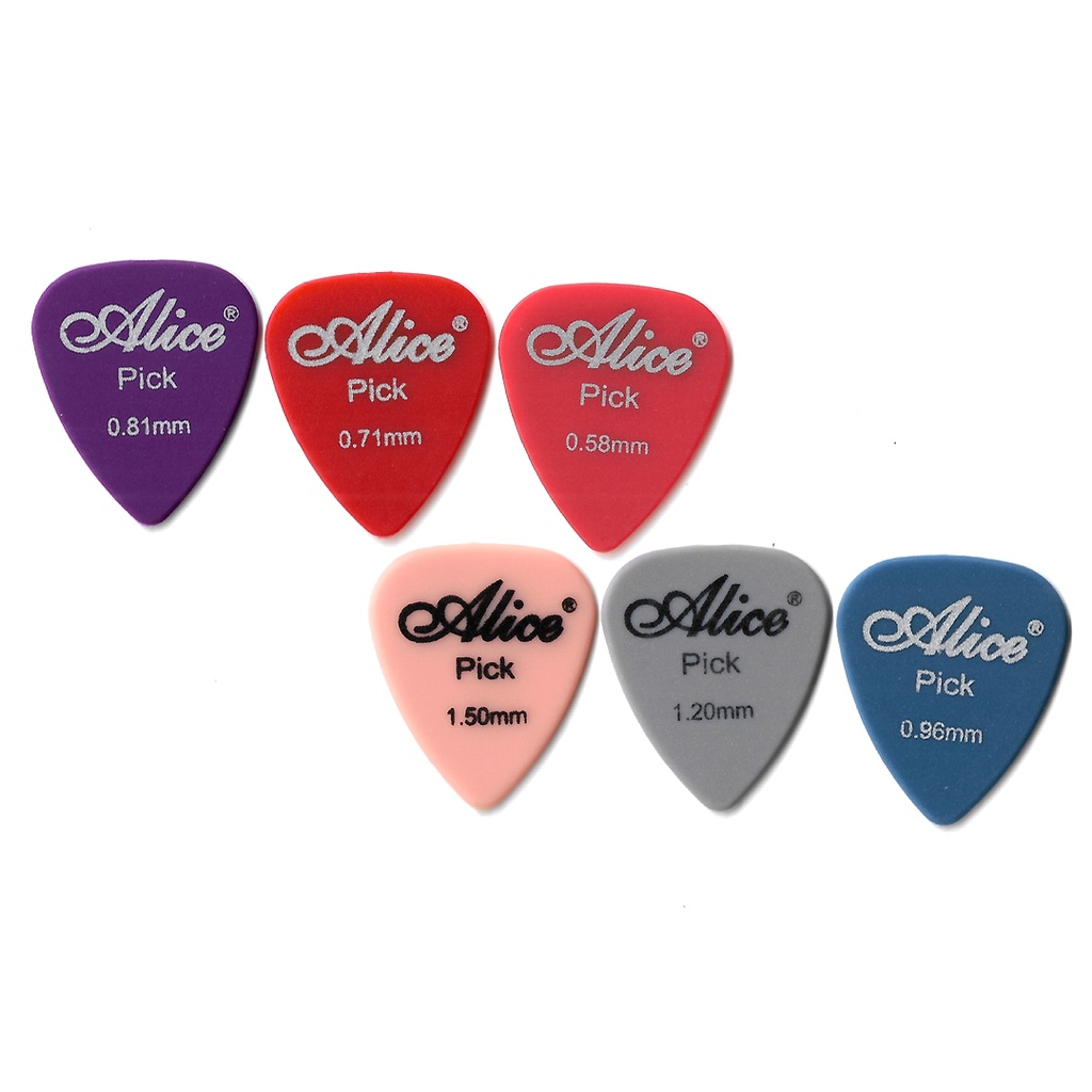 5pcs Alice AP-F Matte Nylon Pick Gitar