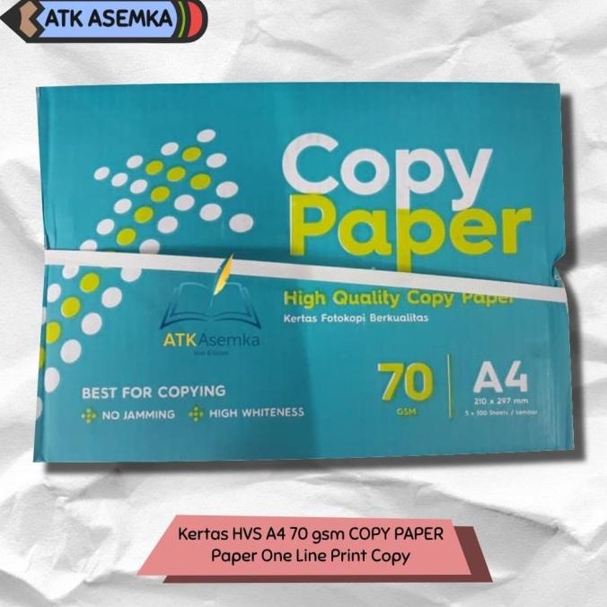 

Kertas HVS A4 70 gsm COPY PAPER / Paper One Line Print Copy