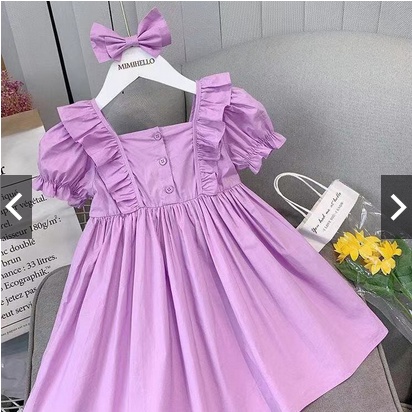 DRESS KIMBERLY ANAK PREMPUAN / DRESS KIMBERLY TERUSAN RUFFLE USIA 1-5 THN