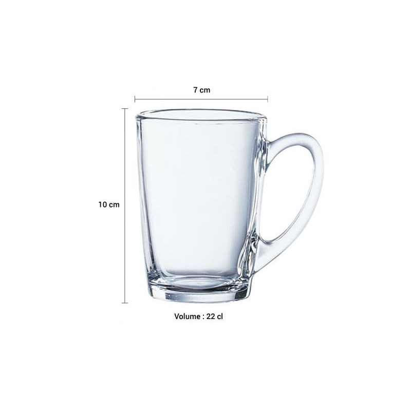 LUMINARC Gelas Minum New Morning Mug 22 D6668 - 1 PCS