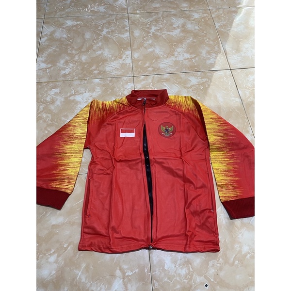 jaket anak timnas merah kids