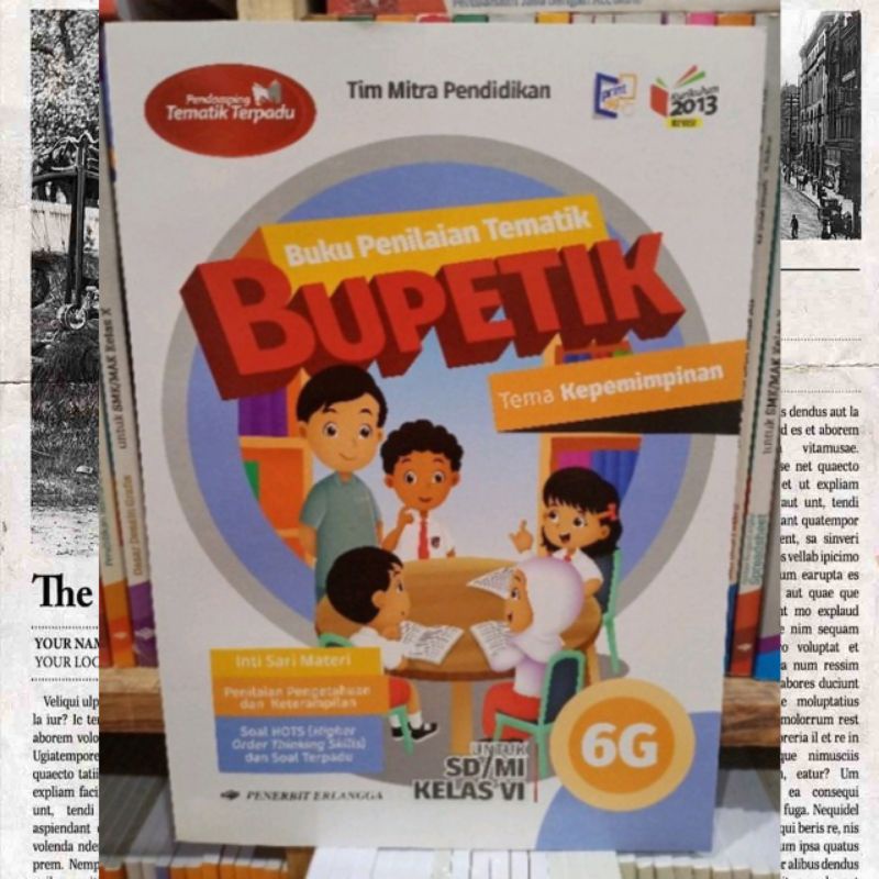 tematik terpaduBuku penilaian tematikBUPETIK  UNTUK.SD/MI KELAS.6(.6G)IMTI S