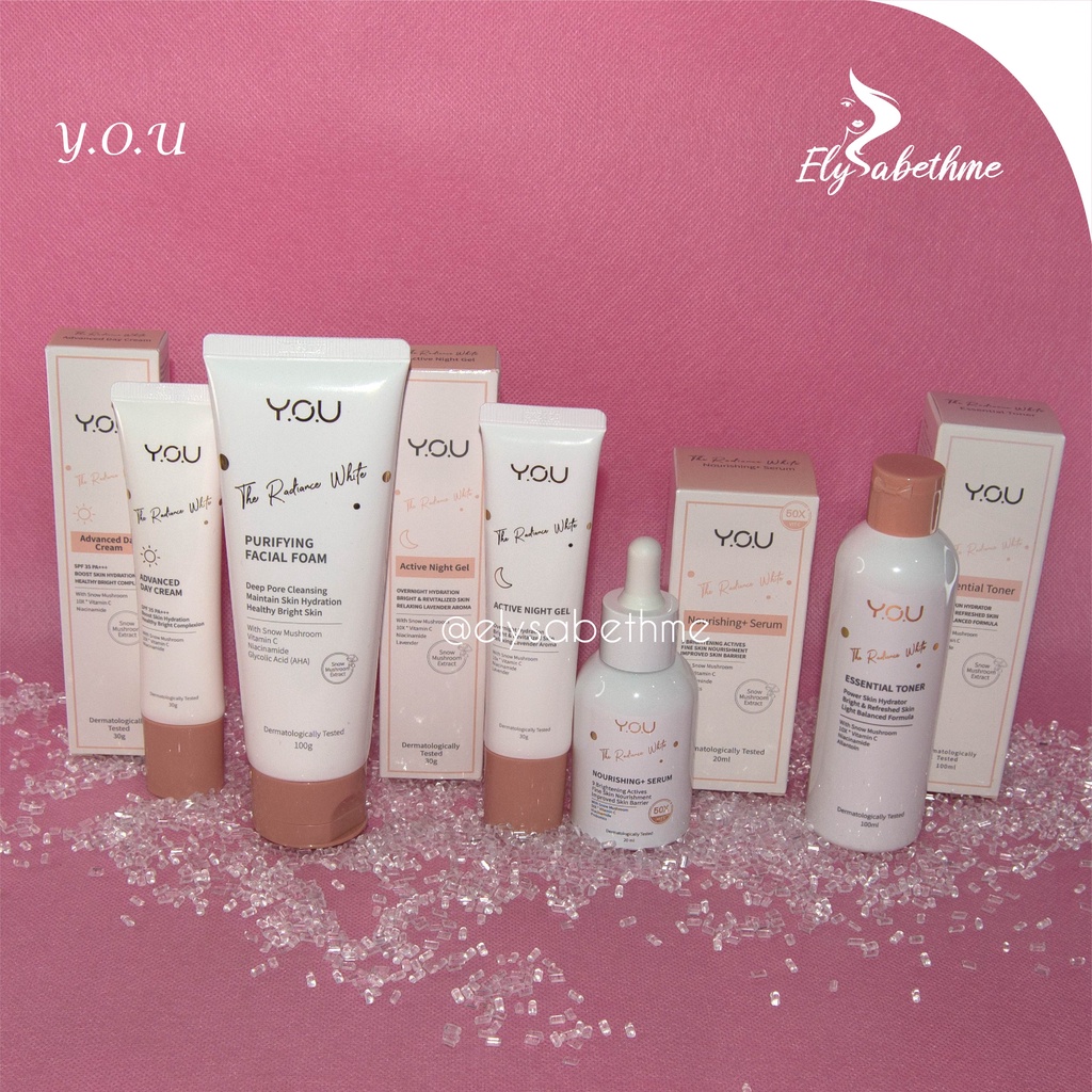 ✿ELYSABETHME✿ Y.O.U radiance white series pemutih wajah skincare ala korea mencerahkan memutihkan