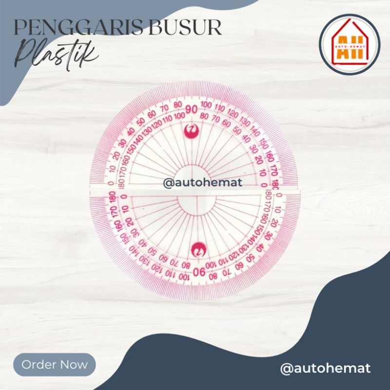 

Penggaris Busur Derajat 180 derajat