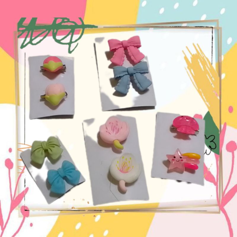 2 pc Pin Hijab BROS MINI BAHAN CLAY BROS IMUT BROS ANAKū