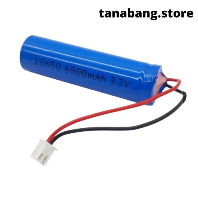 Baterai Lithium 6800mAh 3.7V soket  XH2.54 Li-ion 18650