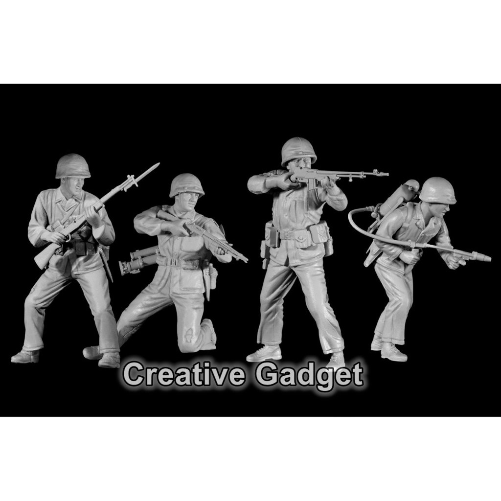 US Marines Infantry - Model Kit Dragon 1/35 - Iwo Jima 1945 - Pacific War