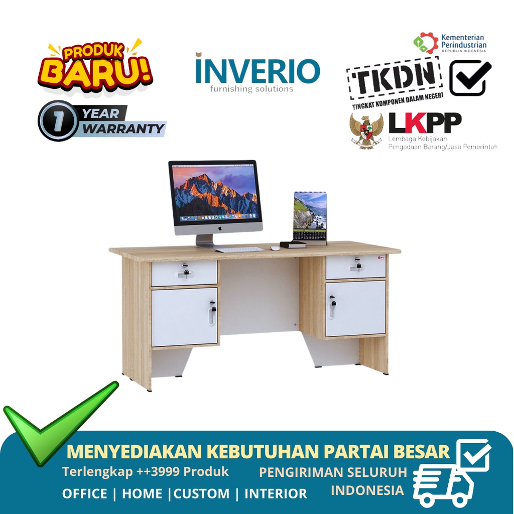 Jual Inverio Meja Kantor Meja Komputer Meja Karyawan Meja